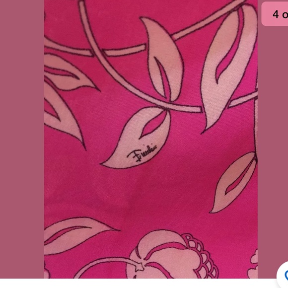 Emilio Pucci Vintage Pink Floral Skirt - Picture 5 of 11